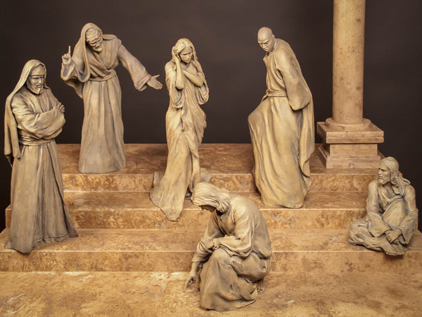 Let He That Is Without Sin-01 Bronze Sculpture