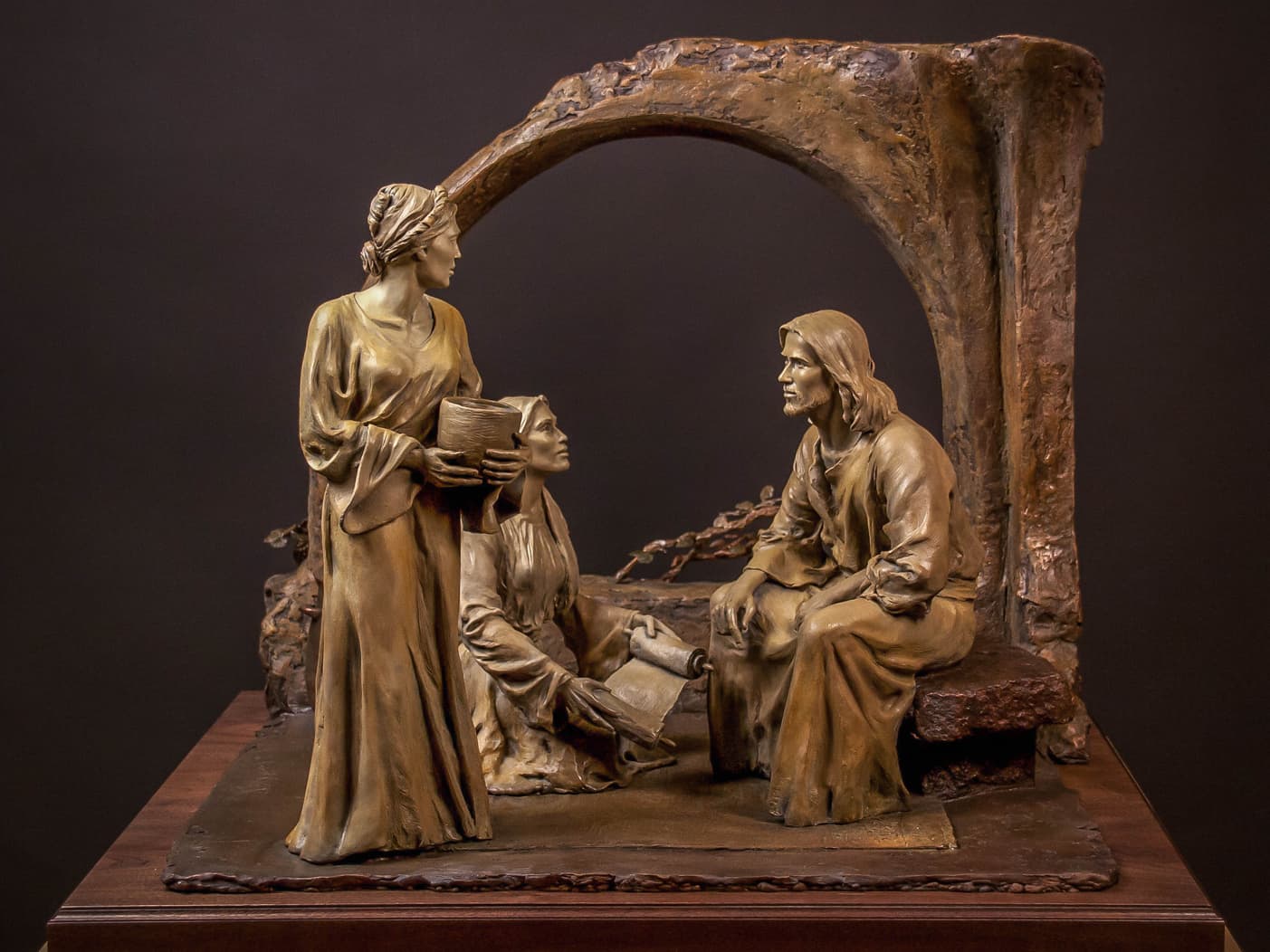 One Thing Is Needful-01 Bronze Sculpture