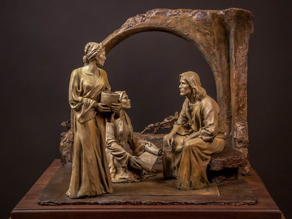 One Thing Is Needful-01 Bronze Sculpture