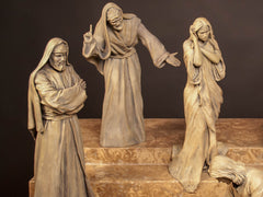 Let He That Is Without Sin-02 Bronze Sculpture