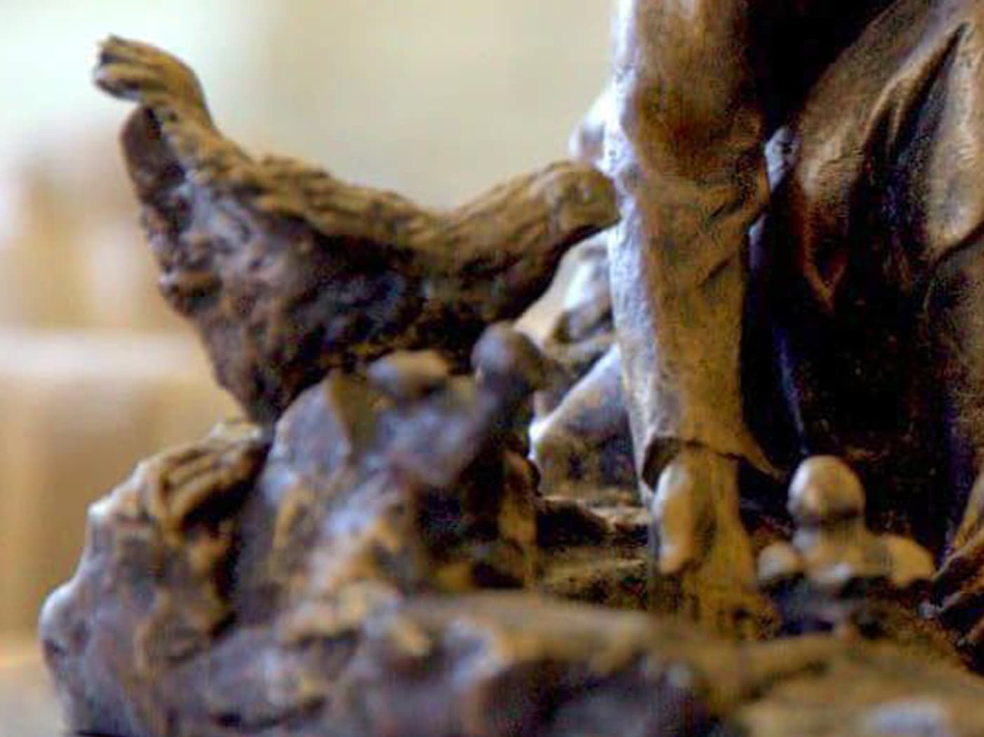 "His Gathering" Small Bronze Sculpture