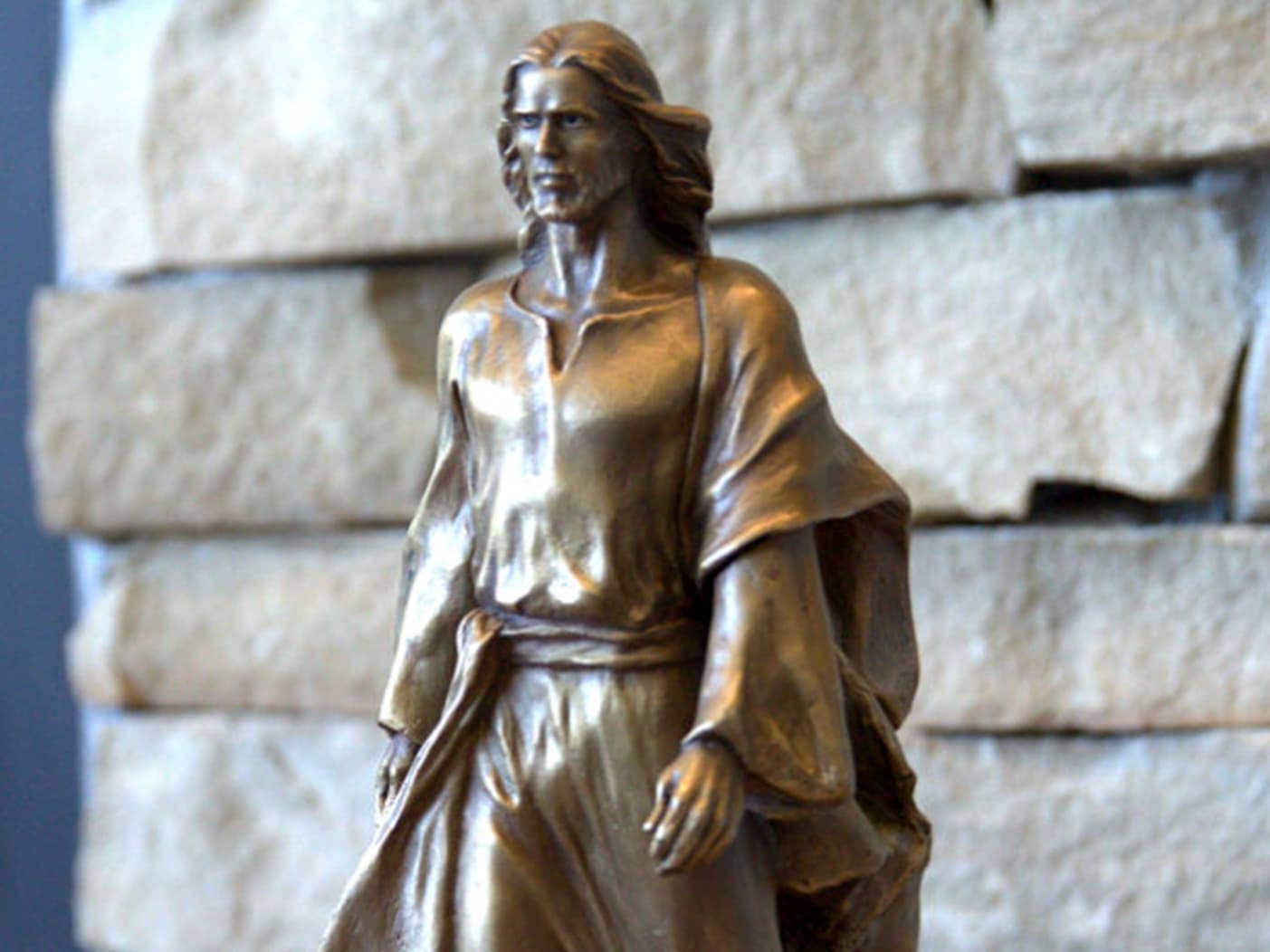 "It is I, Be Not Afraid" Small Bronze Sculpture