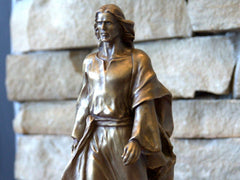 "It is I, Be Not Afraid" Small Bronze Sculpture